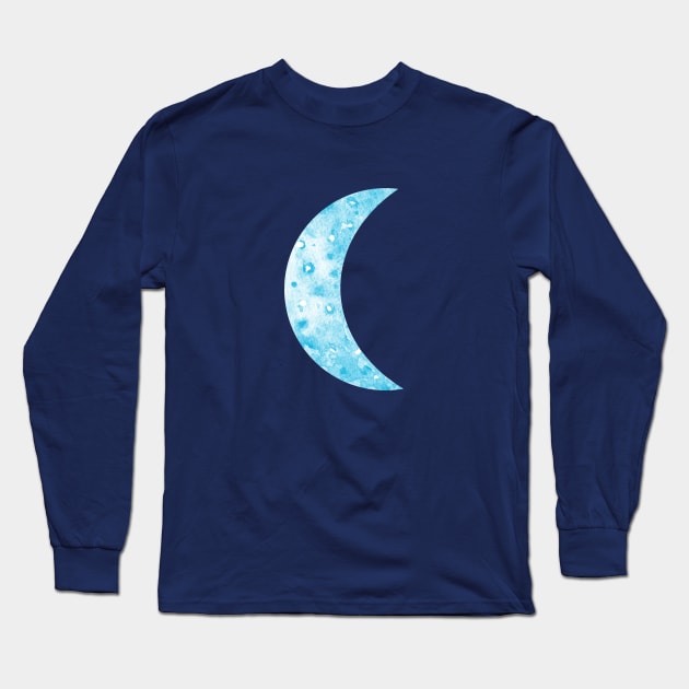 crescent moon Long Sleeve T-Shirt by shoko